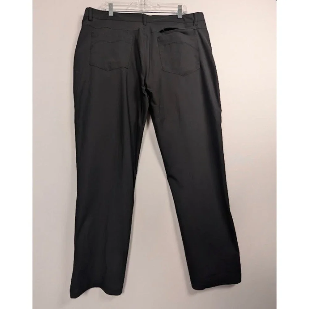 Fabletics Golf Pants Mens 40x28 Black The Don 5-Pocket Performance Stretch